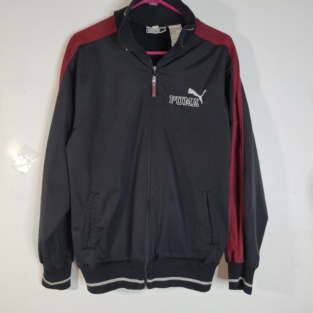 Youth Vintage Style Puma Bomber/Letter Jacket Ribbed cuffs/bottom Size XL-18-20